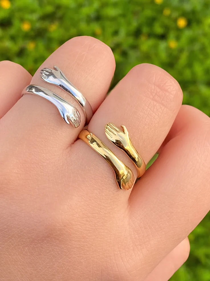 Set Collar+Anillo de Abrazo Eterno