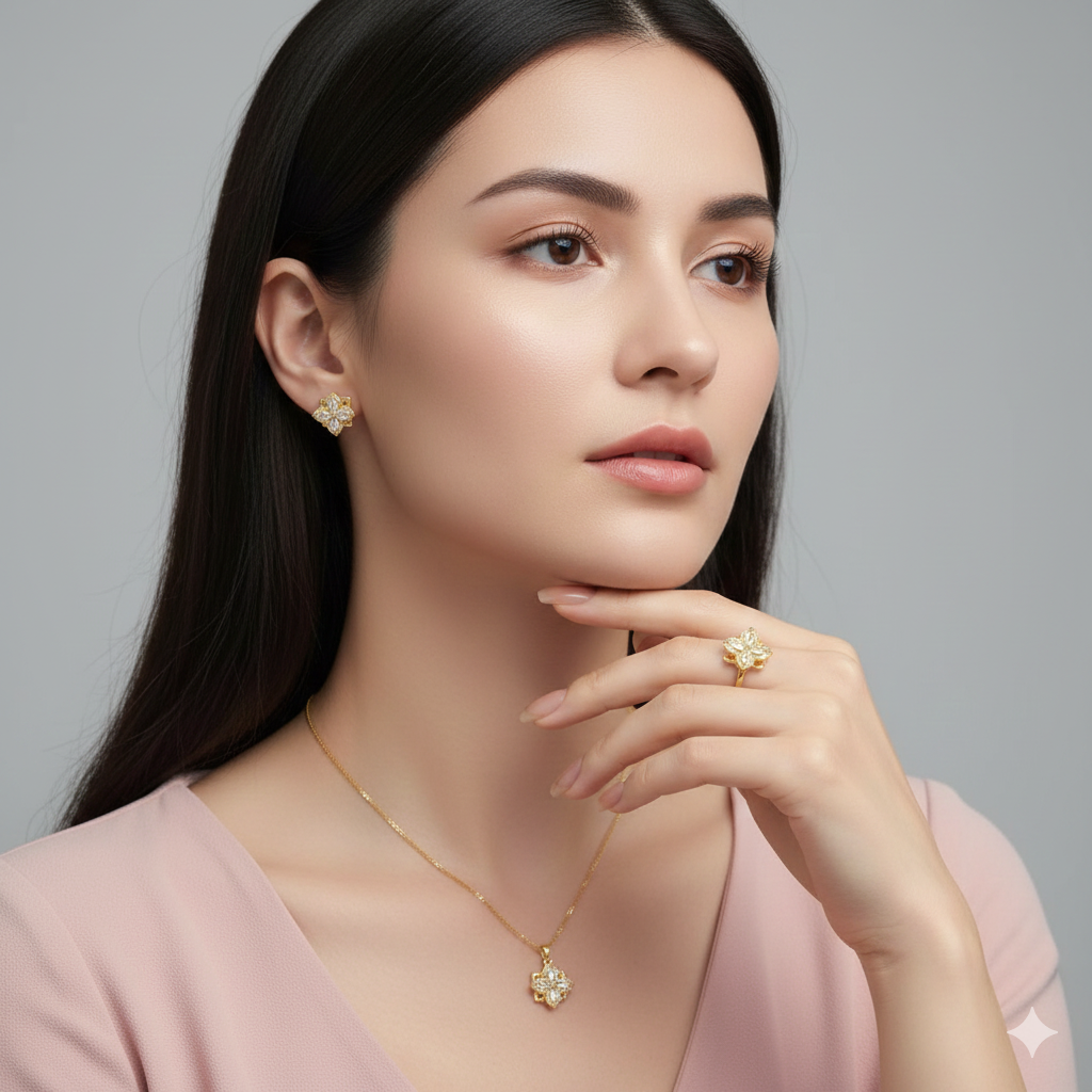 Flor 4 Petalos Giratoria