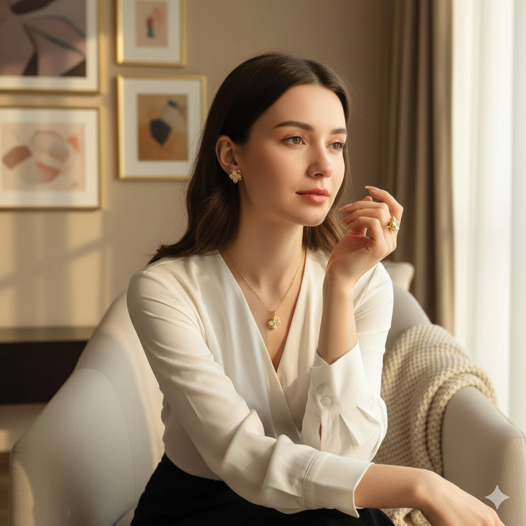 Flor 4 Petalos Giratoria.