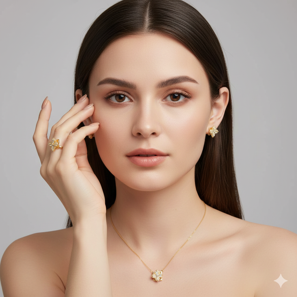 Flor 4 Petalos Giratoria